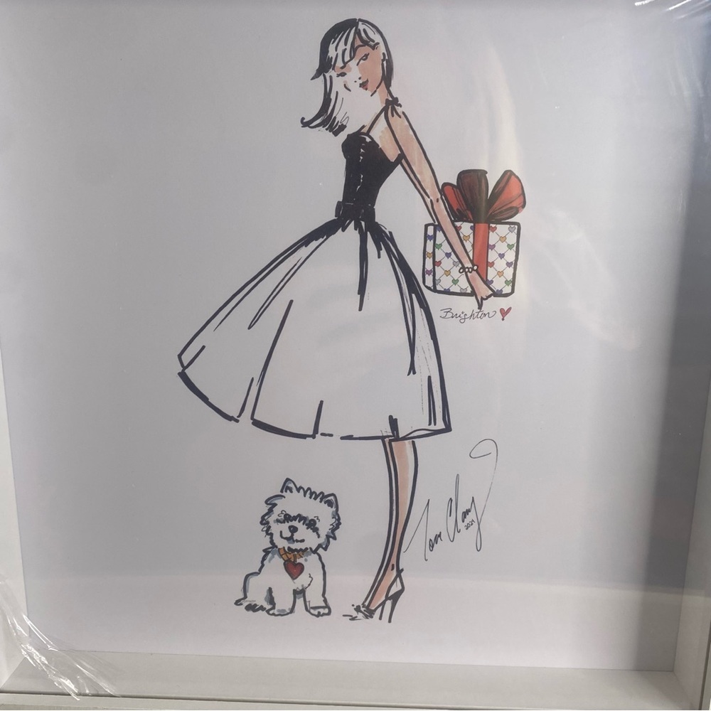 NWT BRIGHTON Framed Art Picture By Tom Clancy 12x12 Dog Present 2024 NEW 3280 - Picture 2 of 9